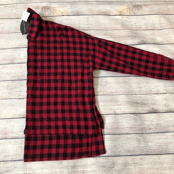 Harlowe & Graham Oversized Buffalo Hi-Lo Shirt - Picture 6 of 6